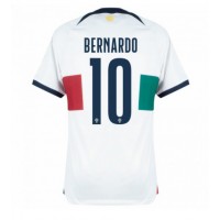 Camiseta Portugal Bernardo Silva #10 Segunda Equipación Replica Mundial 2022 mangas cortas